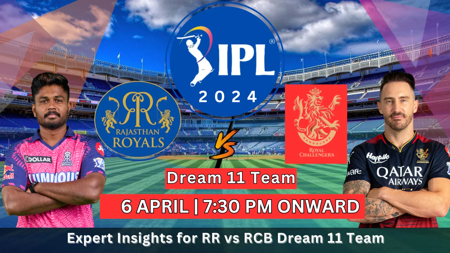 RR vs RCB Dream11 Prediction