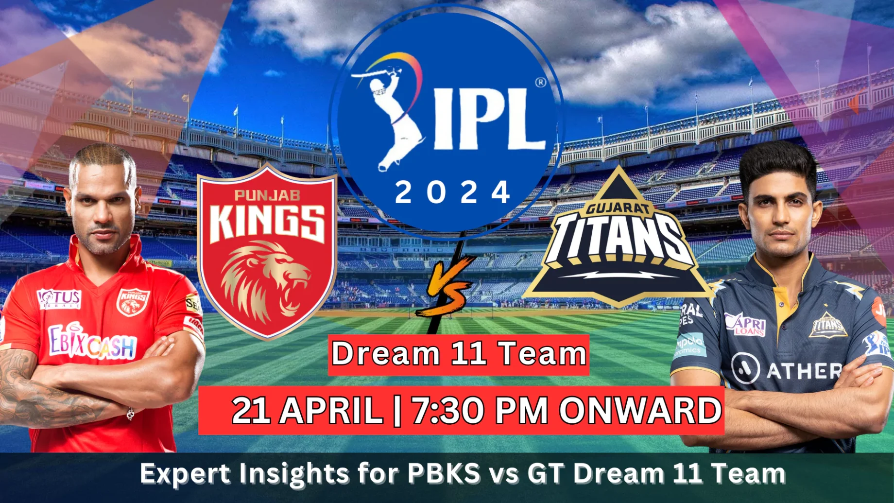 PBKS vs GT Dream11 Prediction