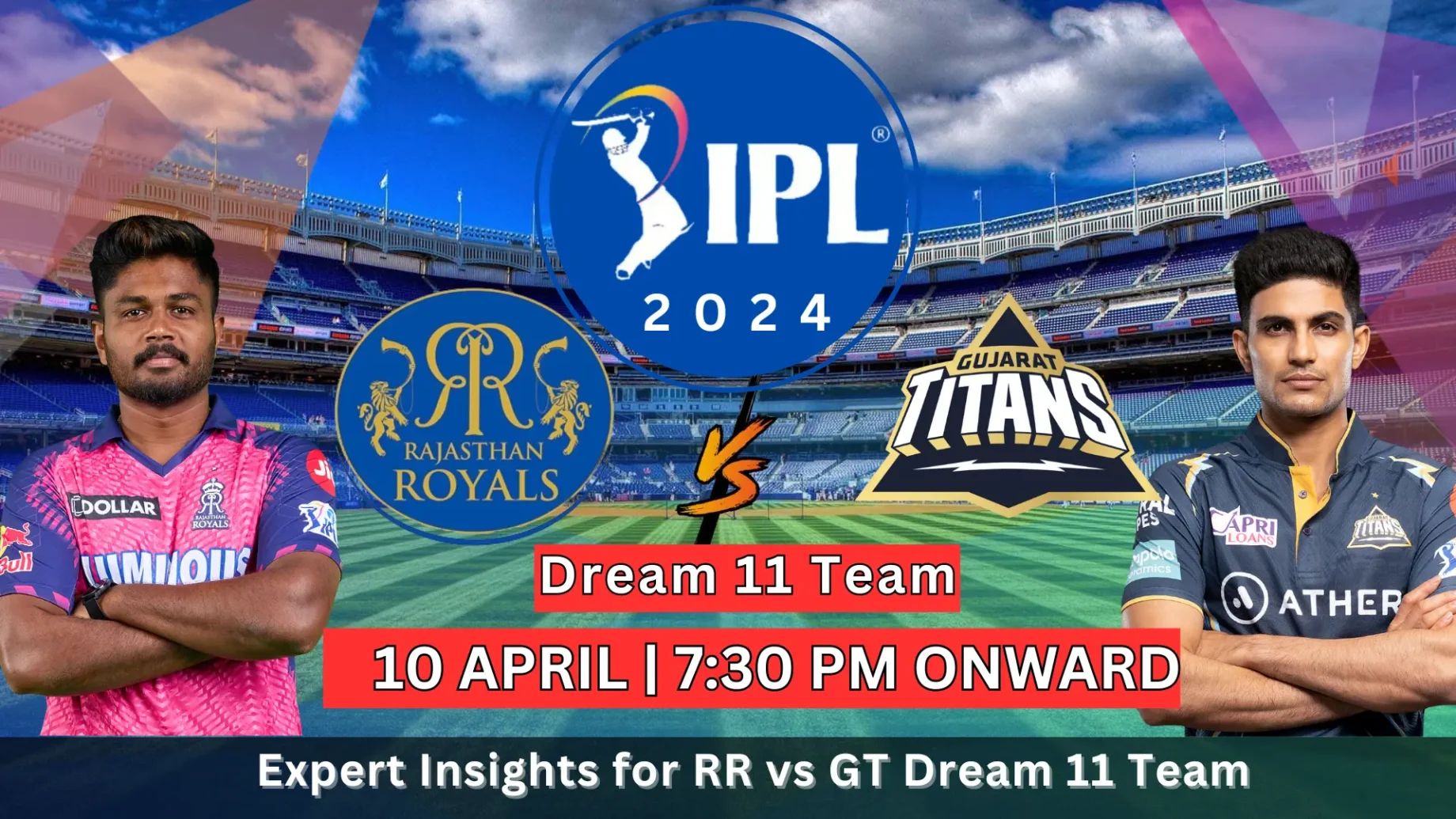 RR vs GT Dream11 Prediction