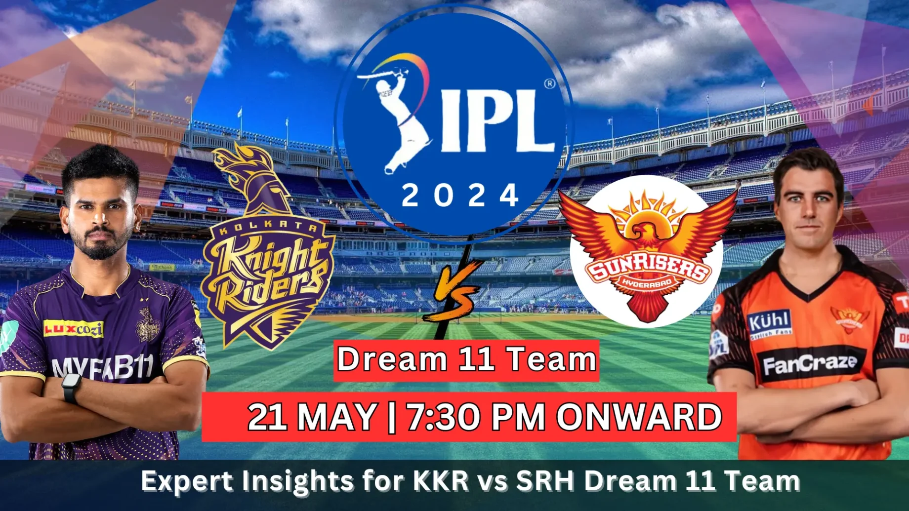 KKR vs SRH Dream11 Prediction