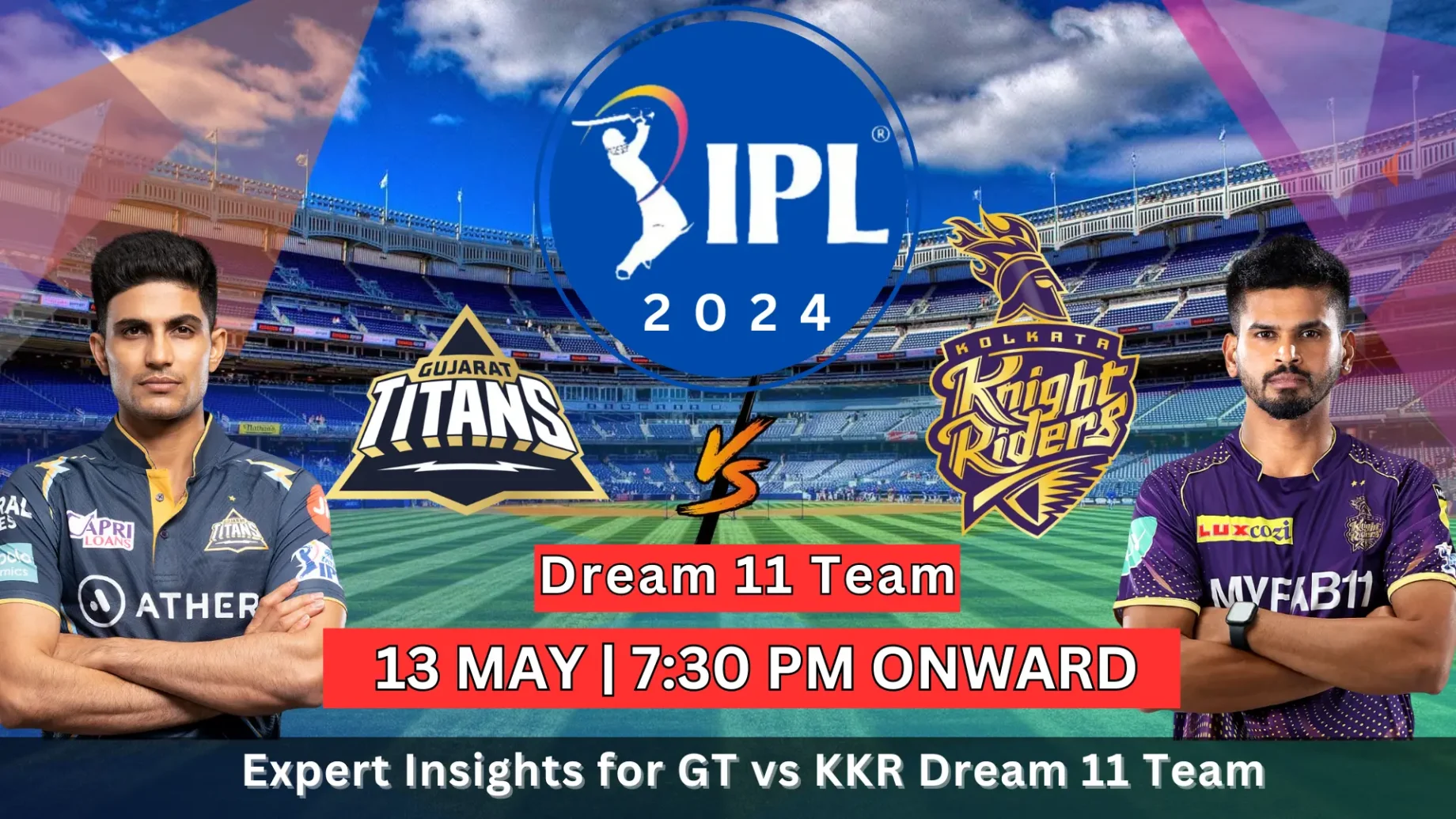 GT vs KKR Dream11 Prediction