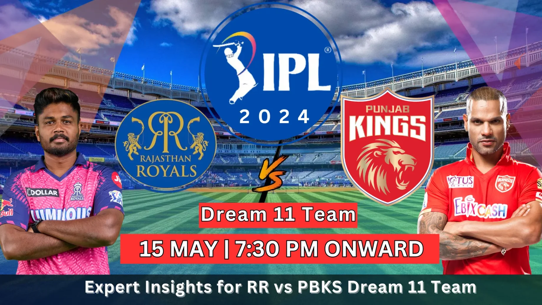 RR vs PBKS Dream11 Prediction